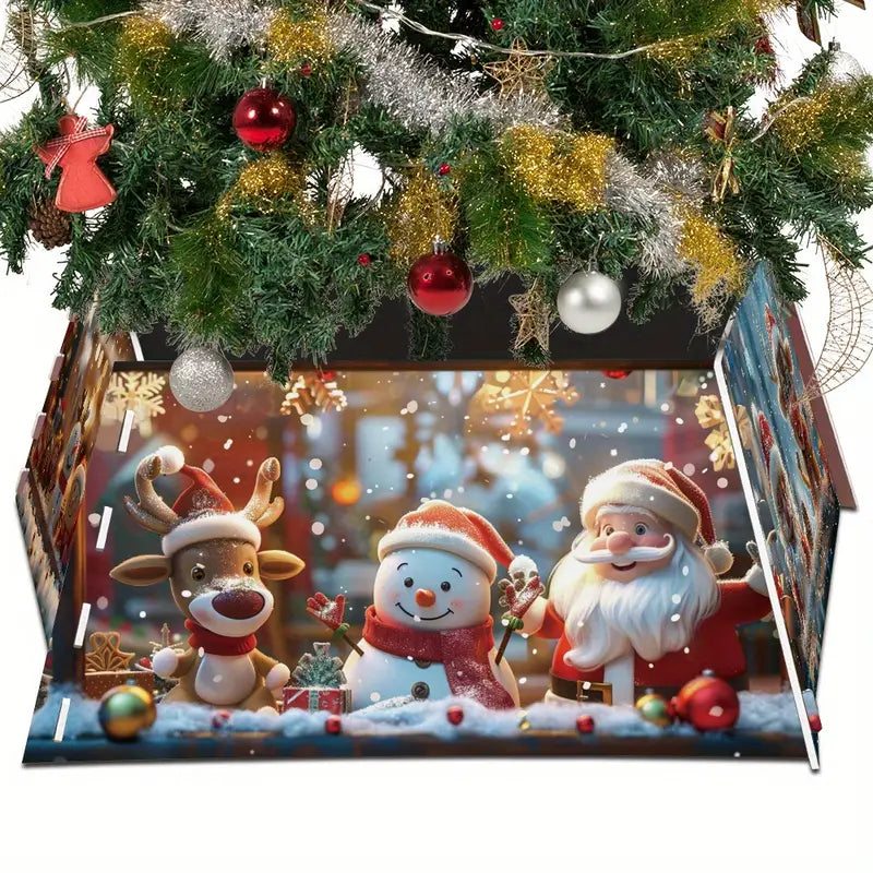 Saia Árvore de Natal Base PVC Encaixe 55x42x25cm