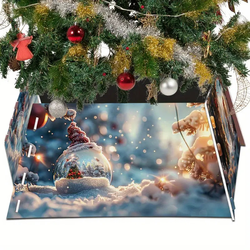 Saia Árvore de Natal Base PVC Encaixe 55x42x25cm