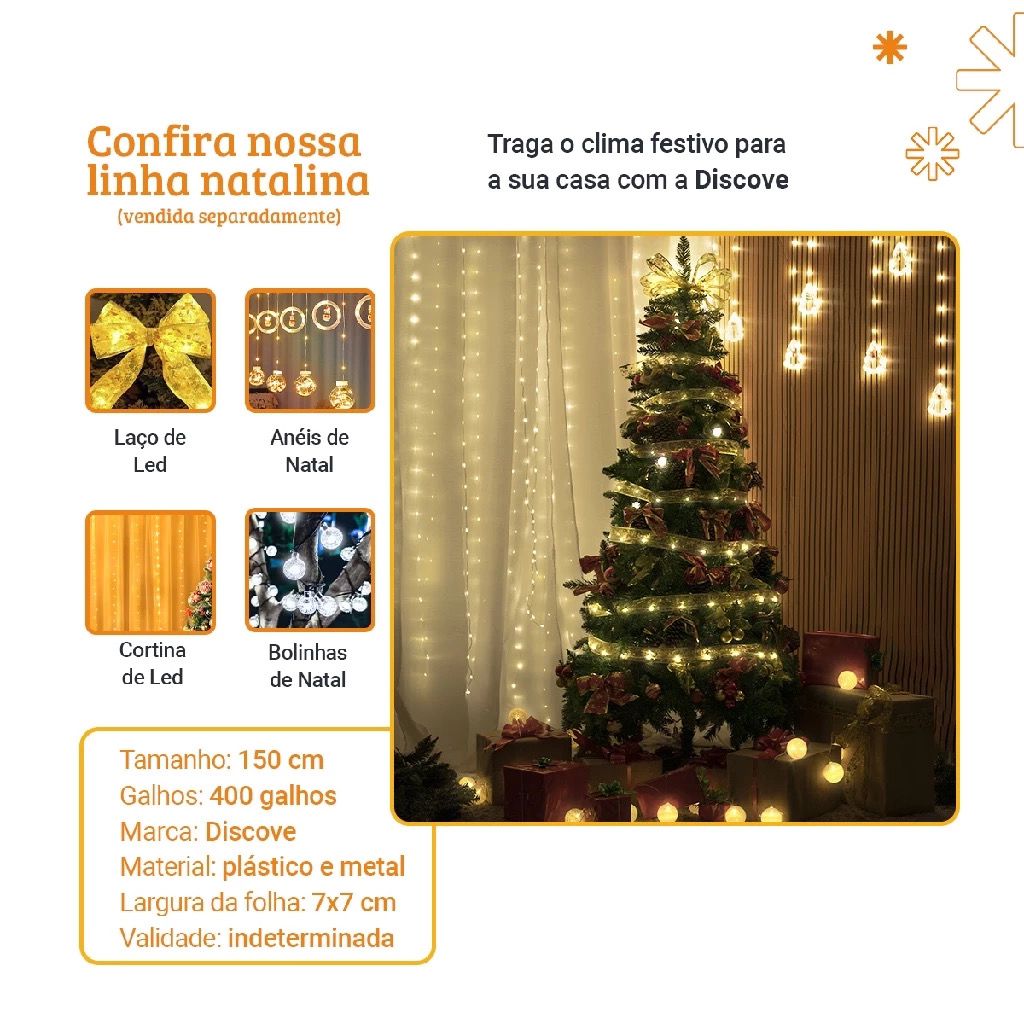 Arvore de Natal Pinheiro Montagem Instantânea com Controle Remoto + 700 Leds PROMOÇÃO SÓ HOJE