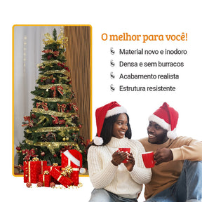 Arvore de Natal Pinheiro Montagem Instantânea com Controle Remoto + 700 Leds PROMOÇÃO SÓ HOJE